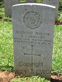 Dar Es Salaam War Cemetery - Howard, Albert James